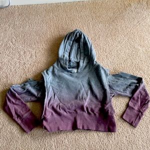 Gymshark Gray and Purple Ombre Hoodie